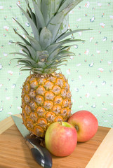 Pineapple and apples