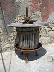 old squeezer for olive oil