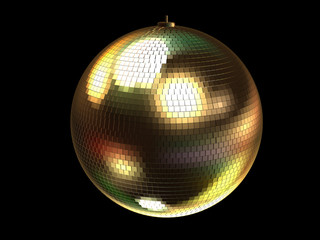 goldene disco kugel