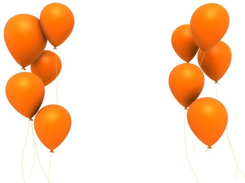 orange luftballons