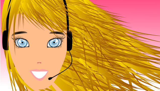Call center girl