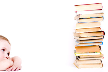 child & books