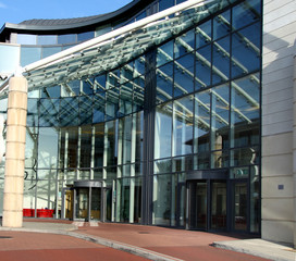Entrance area to a Contemporary Office Building