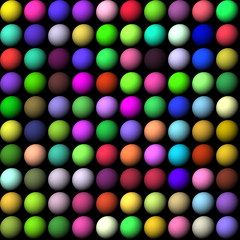 multicolored balls, seamlessly background