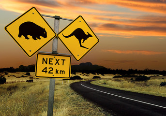 Panneau routier australien
