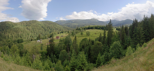 Fototapeta na wymiar Góra panorama doliny
