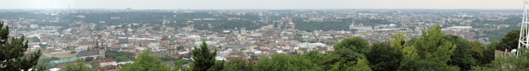 Fototapeta na wymiar Lwów Panorama