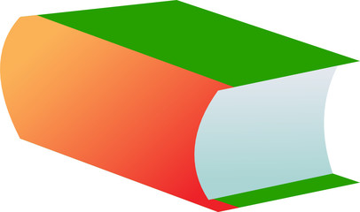 illustration of a book in perspective