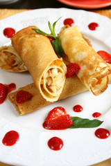 pancakes with fruits