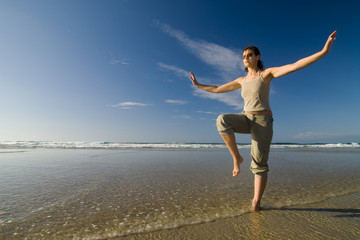 Obraz premium beach taichi