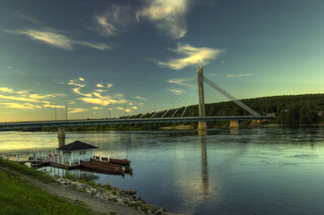 Obraz premium bridge - sun set