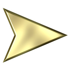 3D Golden Arrow 