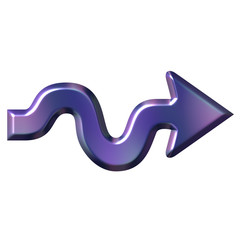 3D Wavy Arrow