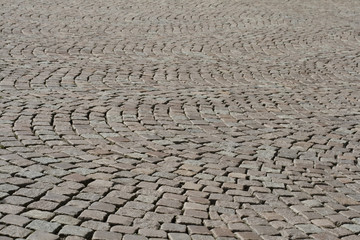 Abstract of a cobbled street