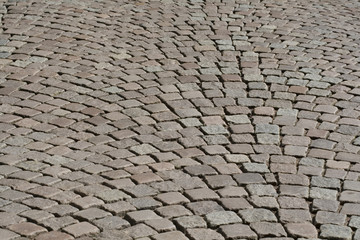 Abstract of a cobbled street