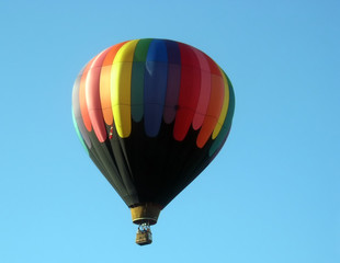 Hot air Balloon floating.