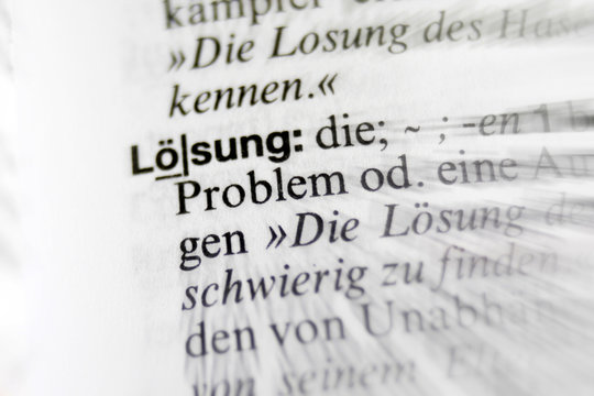 L&ouml;sung, Solution