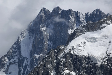 Fototapeta na wymiar Lód morski - Chamonix
