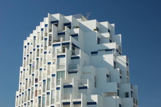 Futuristic Building in La Grande Motte, France