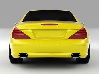 Obraz na płótnie Canvas żółty samochód sportowy
