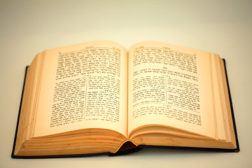 Fototapeta na wymiar Old Bible book in Hebrew