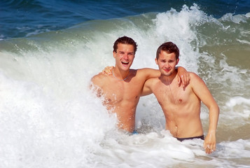Photo of beach fun in USA.