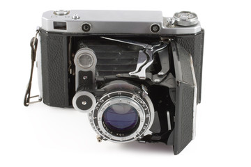 Old folding camera