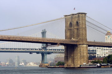 Brooklyn and Manhattan Bridges