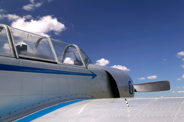 Old fighter plane.