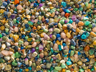 Semi-precious stones background