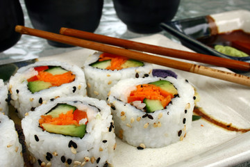 sushi - california rolls