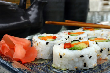 sushi - california rolls