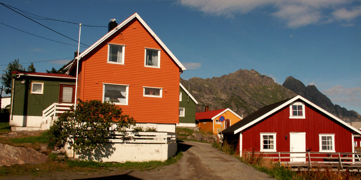 Case arancio, rosso, verde