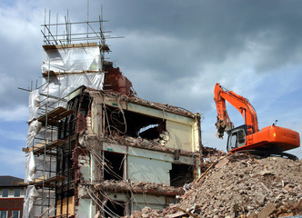 Fototapeta na wymiar Demolition Site