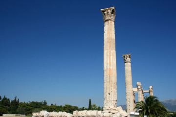 Fototapeta na wymiar Świątynia Zeusa, Ateny, Grecja