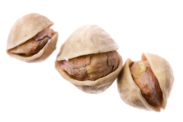 Three pistachioes