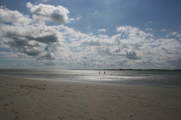 beach walking