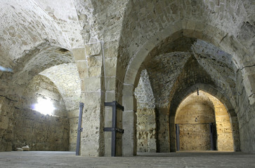 Fototapeta premium knight templer tunnel jerusalem israel