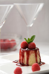Pannacotta dessert