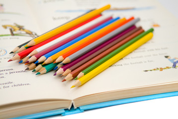 Pencils and the book