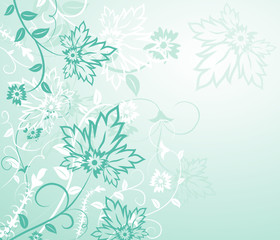 Flower background, element for design, vector illustration