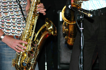 Saxophone players