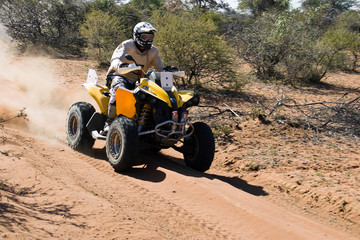 Quad bike desert race