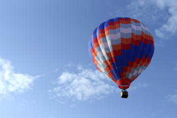 Hot air balloon in the morning