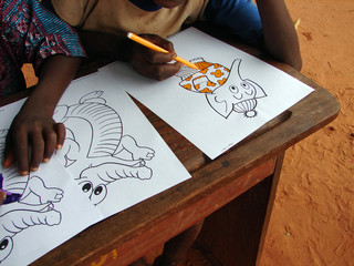 coloriage au Bénin