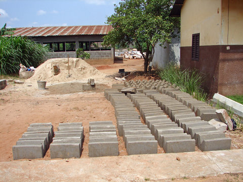 fabrication de plots en ciment