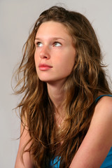 Naklejka premium portrait of a beautiful teen