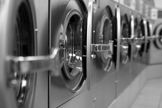 Laundromat doors
