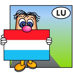'Paley' Showing the Flag of Luxembourg