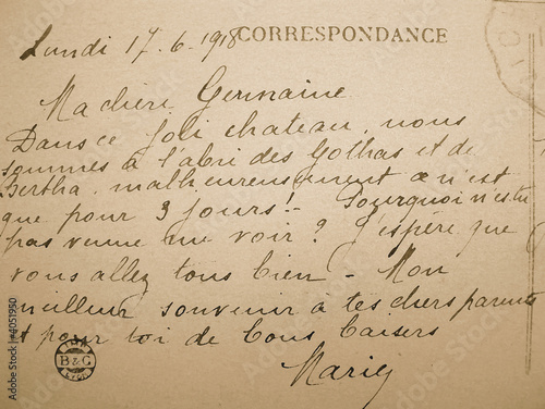 lettre ancienne mots fléchés